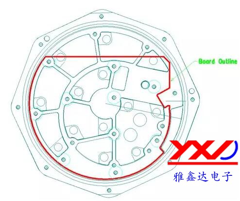 圖 2:在本示例中,必須根據(jù)特定的機械規(guī)范設(shè)計 PCB,以便其能放入防爆容器中 圖 2:在本示例中,必須根據(jù)特定的機械規(guī)范設(shè)計 PCB,以便其能放入防爆容器中